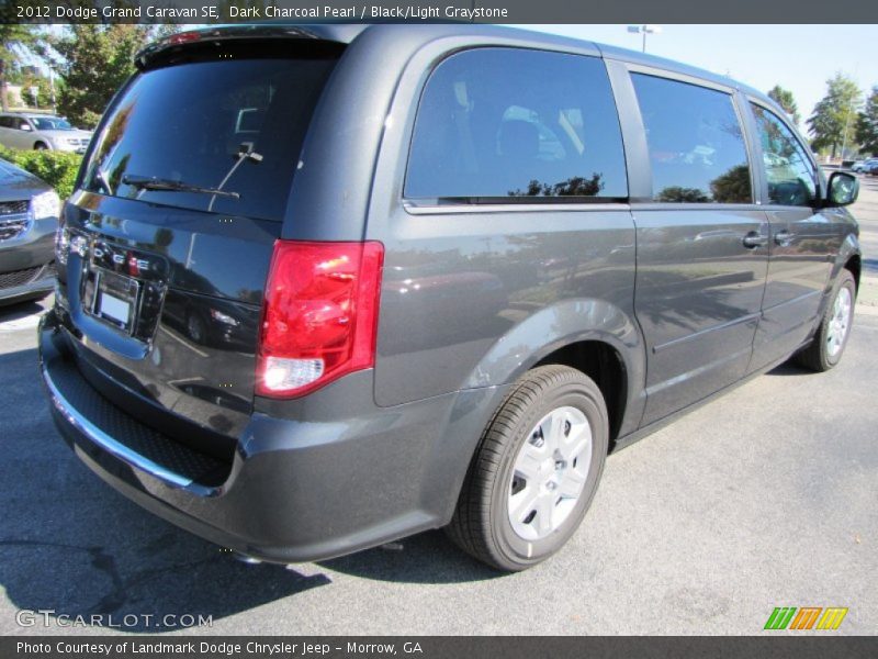 Dark Charcoal Pearl / Black/Light Graystone 2012 Dodge Grand Caravan SE