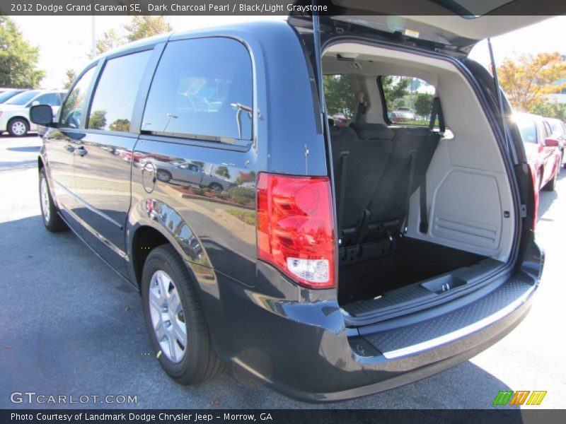 Dark Charcoal Pearl / Black/Light Graystone 2012 Dodge Grand Caravan SE