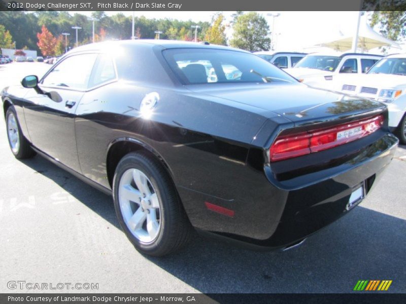 Pitch Black / Dark Slate Gray 2012 Dodge Challenger SXT