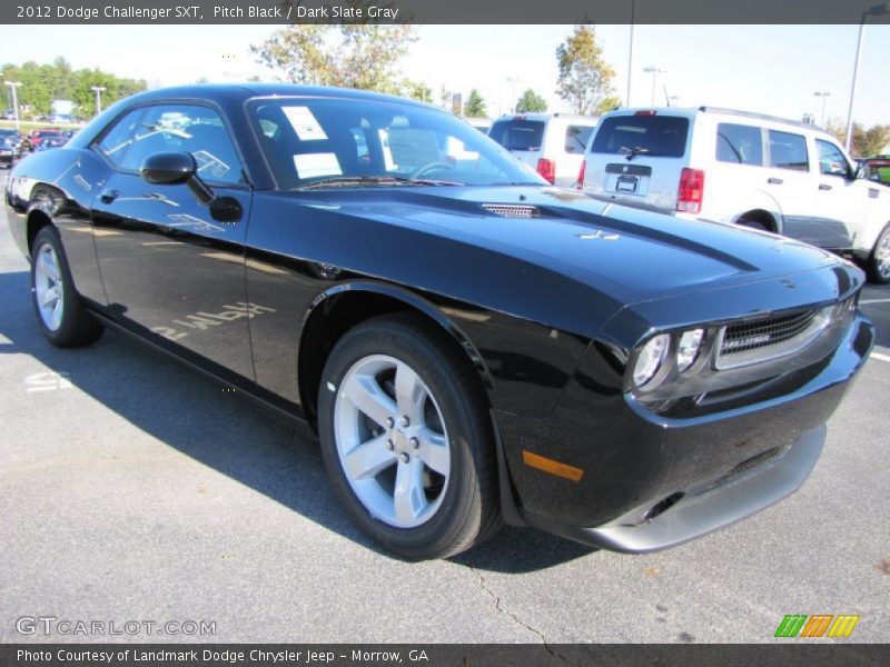 Pitch Black / Dark Slate Gray 2012 Dodge Challenger SXT