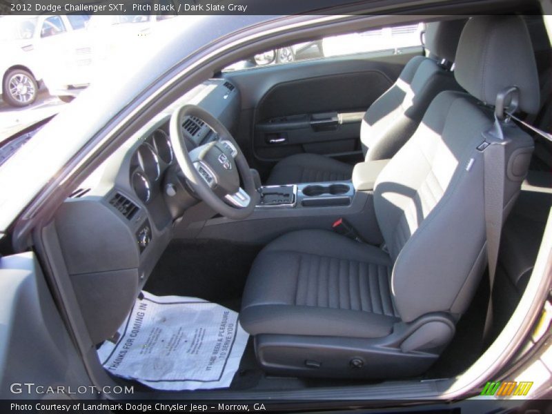 Pitch Black / Dark Slate Gray 2012 Dodge Challenger SXT