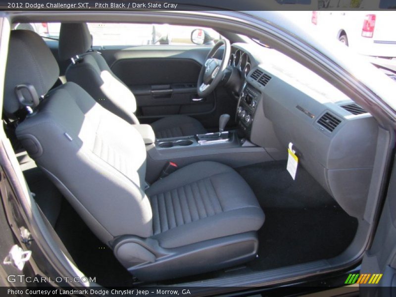 Pitch Black / Dark Slate Gray 2012 Dodge Challenger SXT