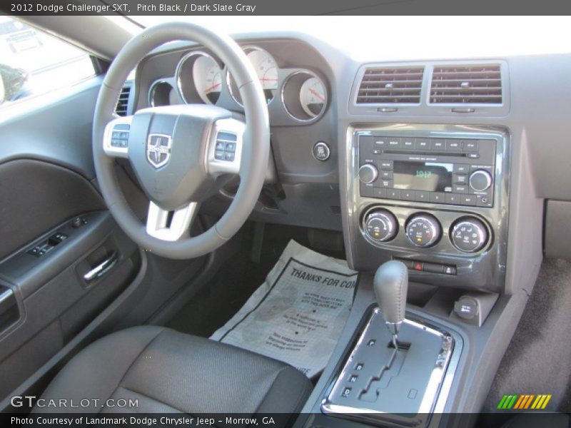 Pitch Black / Dark Slate Gray 2012 Dodge Challenger SXT