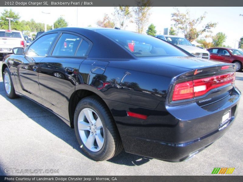 Blackberry Pearl / Black 2012 Dodge Charger SE