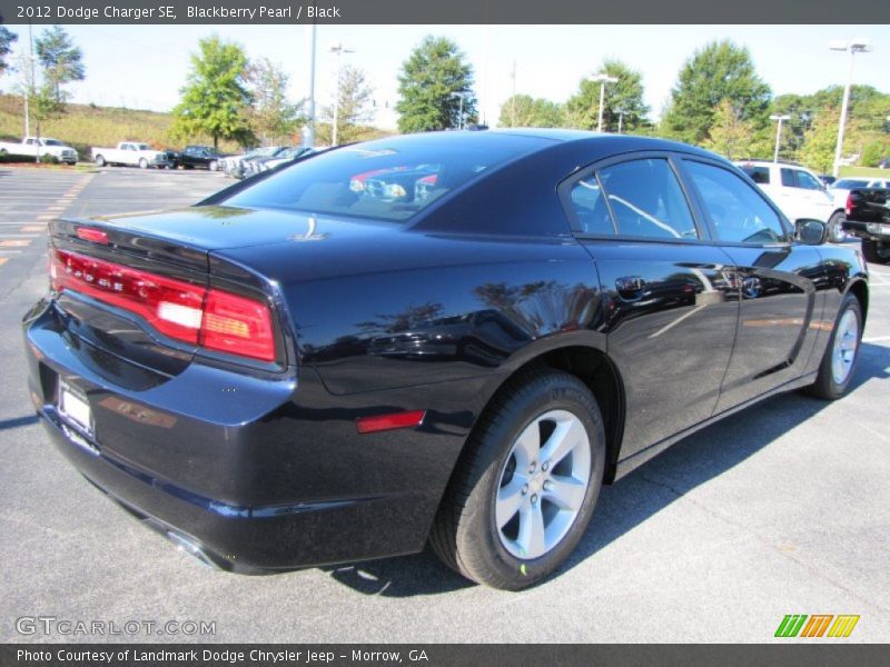 Blackberry Pearl / Black 2012 Dodge Charger SE