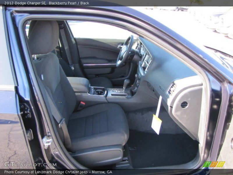 Blackberry Pearl / Black 2012 Dodge Charger SE