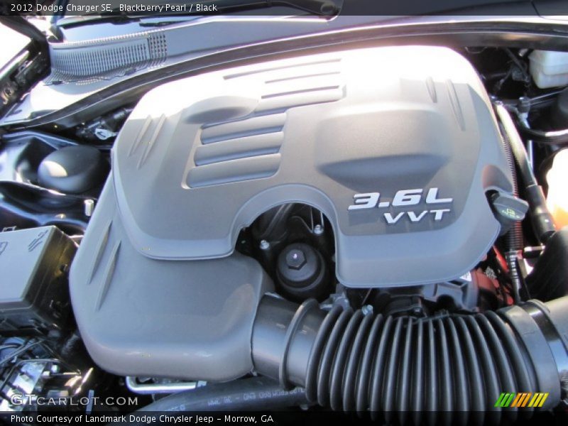 Blackberry Pearl / Black 2012 Dodge Charger SE