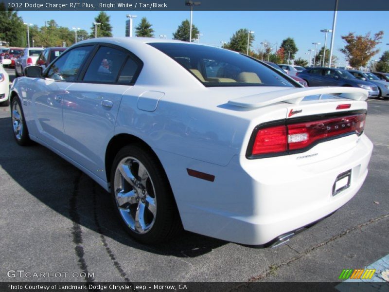 Bright White / Tan/Black 2012 Dodge Charger R/T Plus