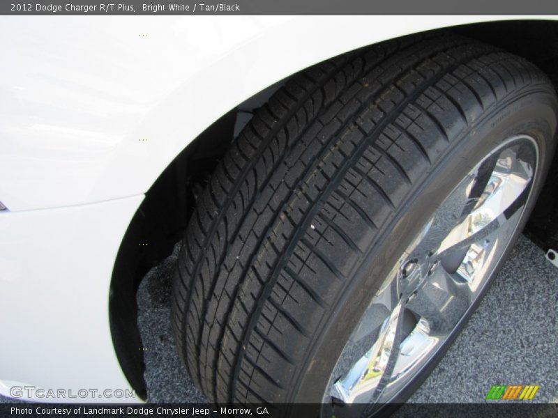 Bright White / Tan/Black 2012 Dodge Charger R/T Plus