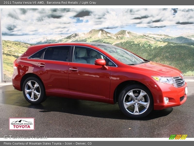 Barcelona Red Metallic / Light Gray 2011 Toyota Venza V6 AWD