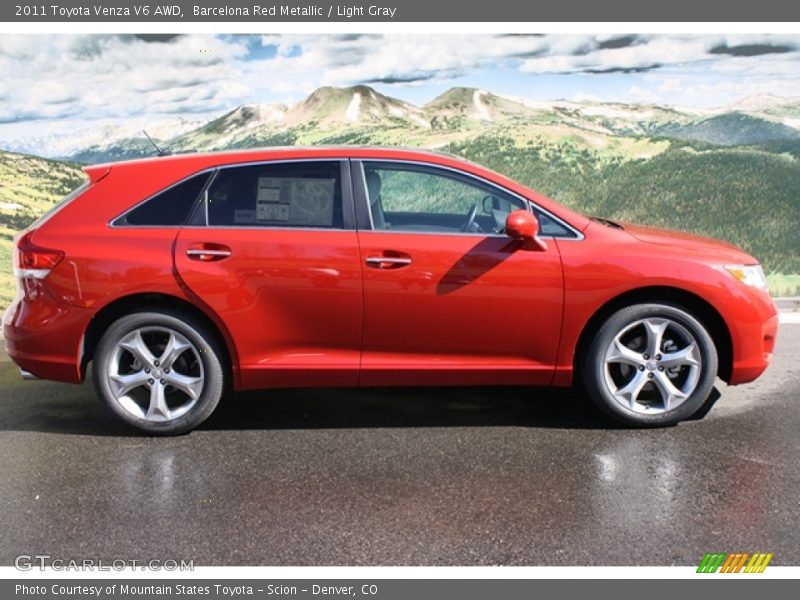 Barcelona Red Metallic / Light Gray 2011 Toyota Venza V6 AWD