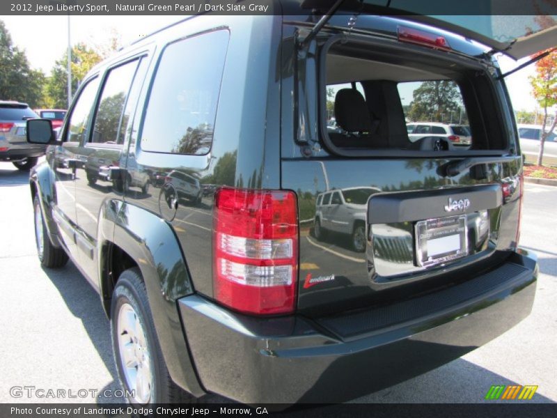 Natural Green Pearl / Dark Slate Gray 2012 Jeep Liberty Sport