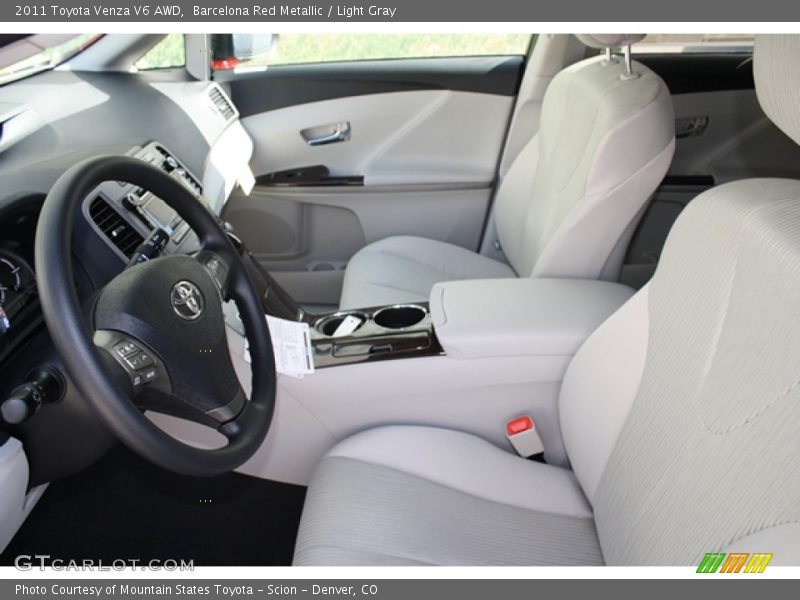 Barcelona Red Metallic / Light Gray 2011 Toyota Venza V6 AWD