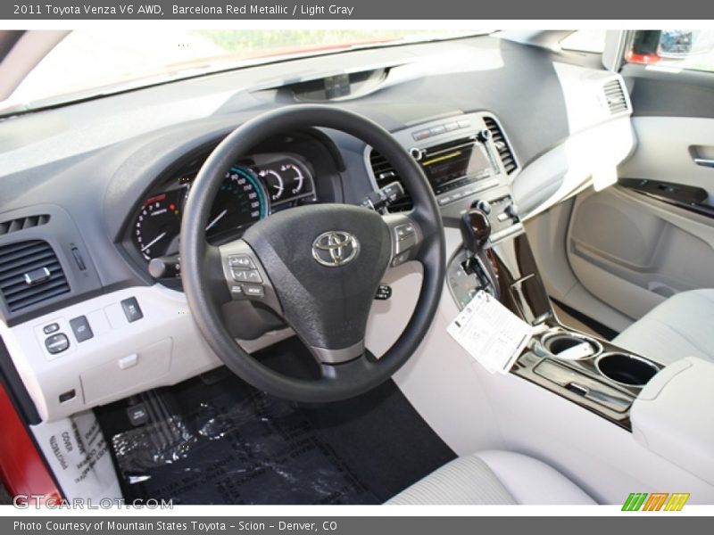 Barcelona Red Metallic / Light Gray 2011 Toyota Venza V6 AWD