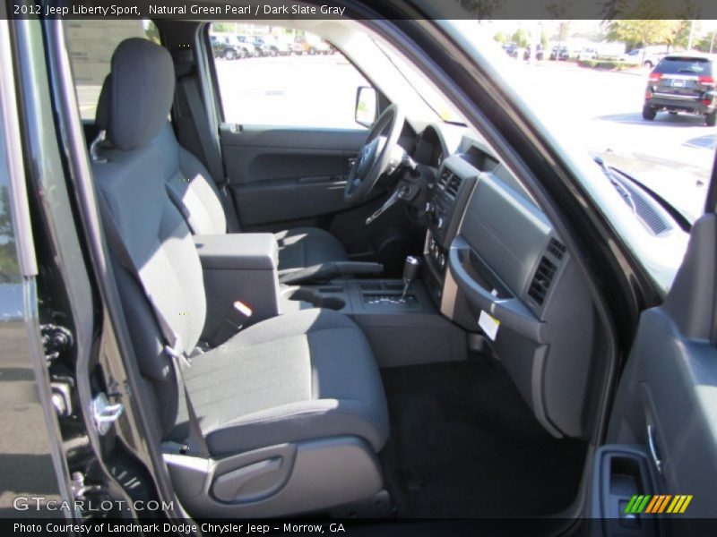 Natural Green Pearl / Dark Slate Gray 2012 Jeep Liberty Sport