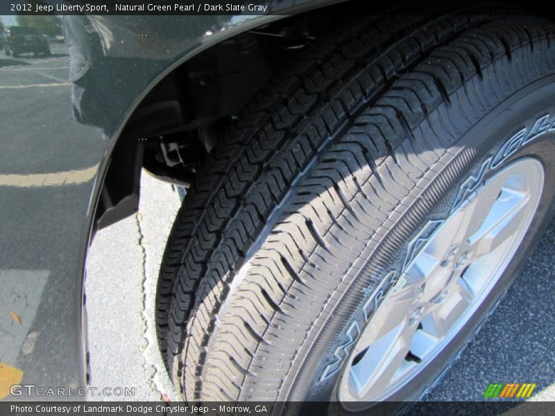 Natural Green Pearl / Dark Slate Gray 2012 Jeep Liberty Sport