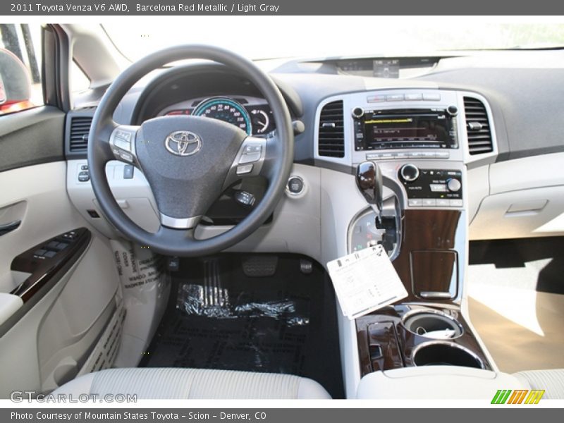 Barcelona Red Metallic / Light Gray 2011 Toyota Venza V6 AWD