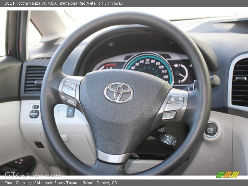Barcelona Red Metallic / Light Gray 2011 Toyota Venza V6 AWD
