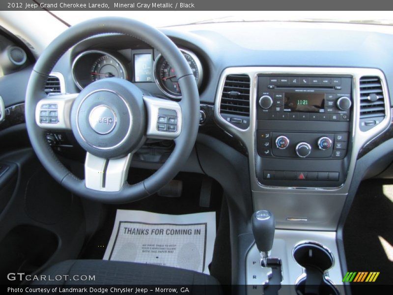 Mineral Gray Metallic / Black 2012 Jeep Grand Cherokee Laredo