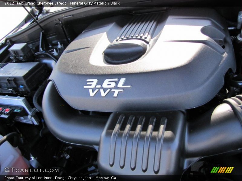 Mineral Gray Metallic / Black 2012 Jeep Grand Cherokee Laredo