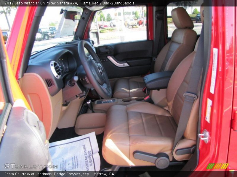 Flame Red / Black/Dark Saddle 2012 Jeep Wrangler Unlimited Sahara 4x4