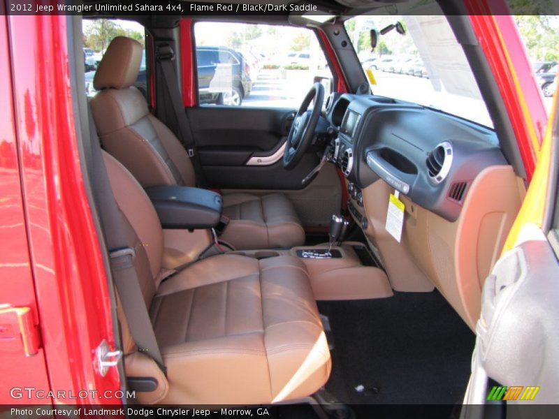 Flame Red / Black/Dark Saddle 2012 Jeep Wrangler Unlimited Sahara 4x4