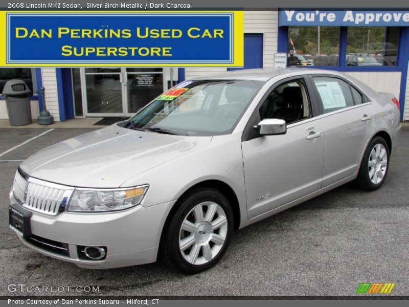 Silver Birch Metallic / Dark Charcoal 2008 Lincoln MKZ Sedan