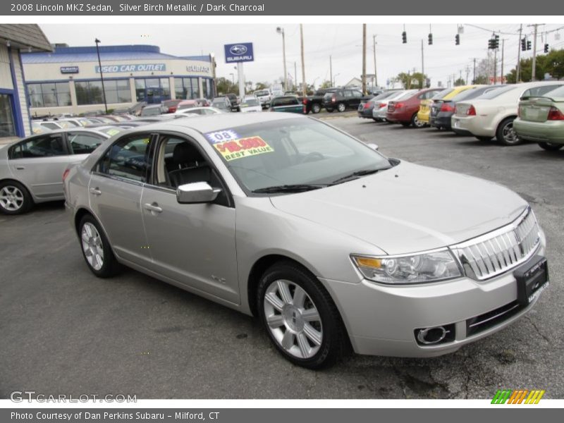 Silver Birch Metallic / Dark Charcoal 2008 Lincoln MKZ Sedan