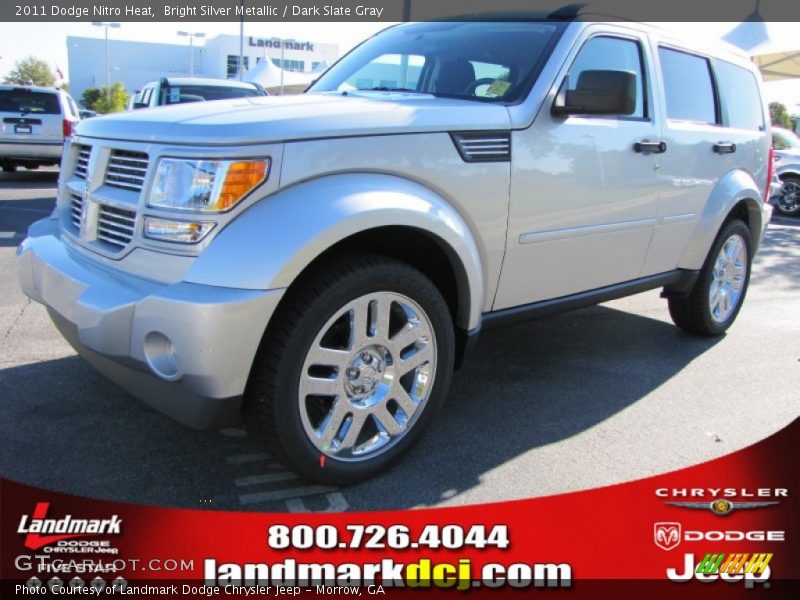 Bright Silver Metallic / Dark Slate Gray 2011 Dodge Nitro Heat