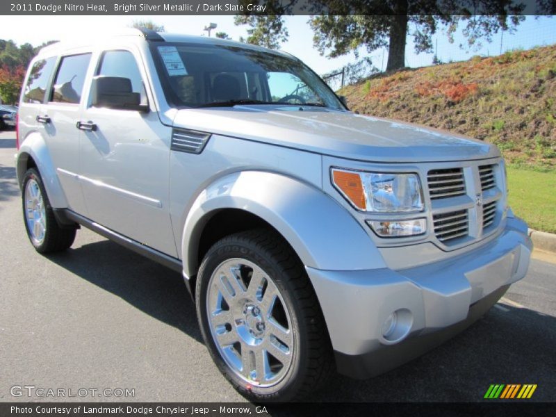 Bright Silver Metallic / Dark Slate Gray 2011 Dodge Nitro Heat