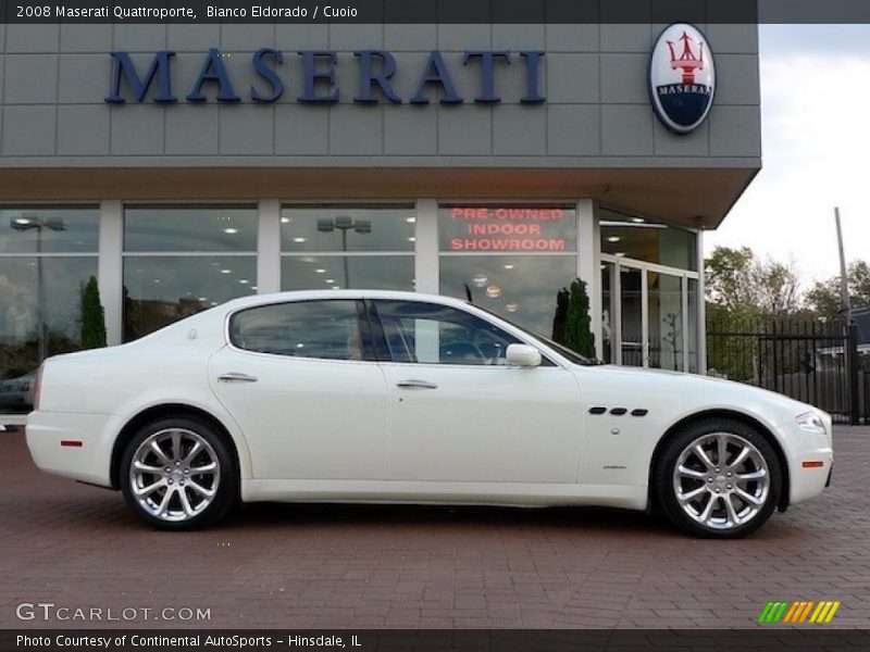 Bianco Eldorado / Cuoio 2008 Maserati Quattroporte