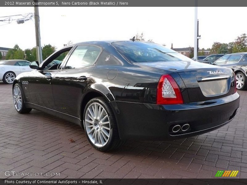 Nero Carbonio (Black Metallic) / Nero 2012 Maserati Quattroporte S