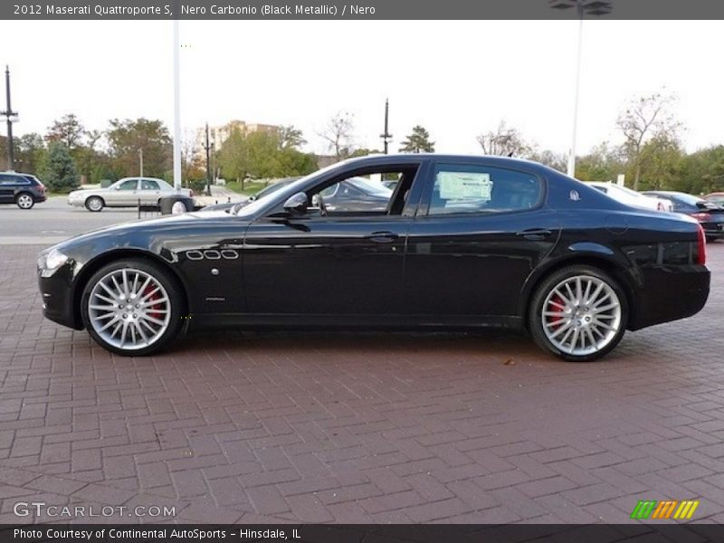 Nero Carbonio (Black Metallic) / Nero 2012 Maserati Quattroporte S