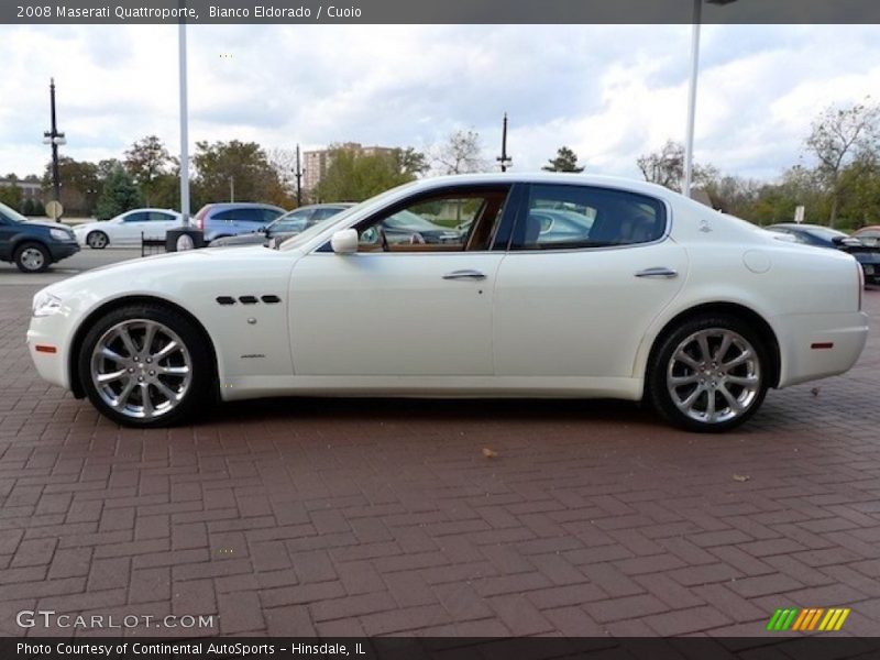 Bianco Eldorado / Cuoio 2008 Maserati Quattroporte