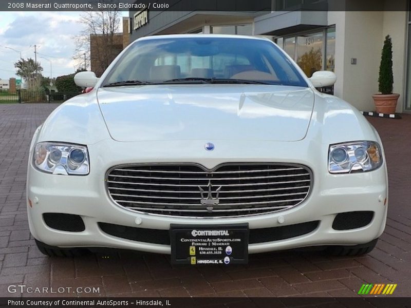 Bianco Eldorado / Cuoio 2008 Maserati Quattroporte