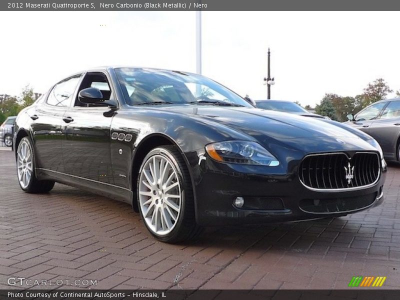 Nero Carbonio (Black Metallic) / Nero 2012 Maserati Quattroporte S
