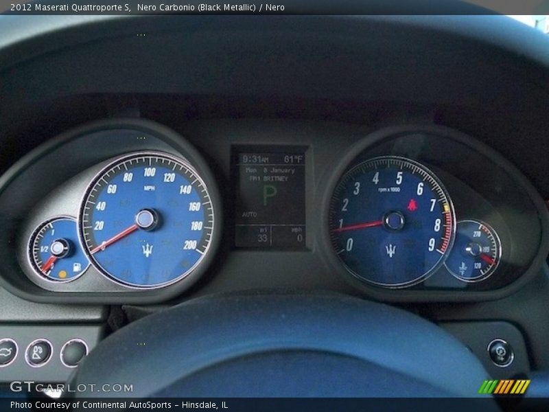  2012 Quattroporte S S Gauges