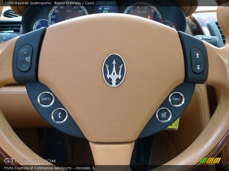 Bianco Eldorado / Cuoio 2008 Maserati Quattroporte