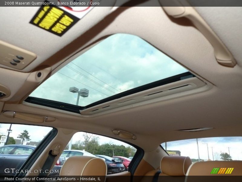 Bianco Eldorado / Cuoio 2008 Maserati Quattroporte