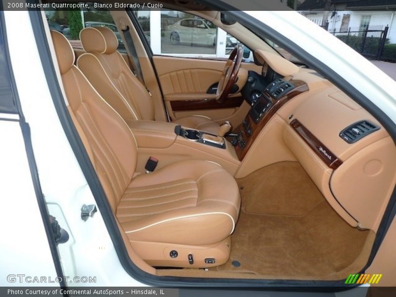 Bianco Eldorado / Cuoio 2008 Maserati Quattroporte