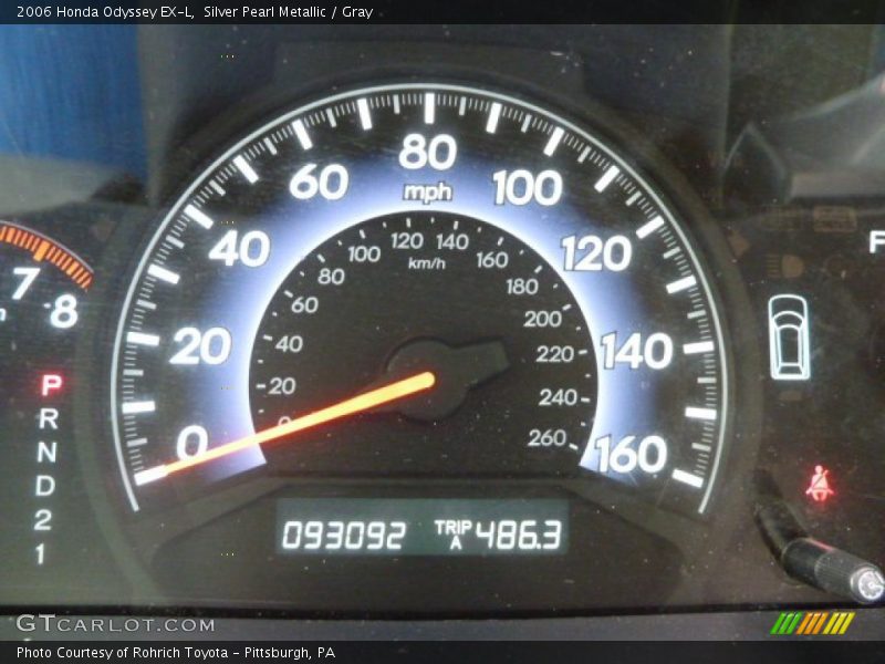 Silver Pearl Metallic / Gray 2006 Honda Odyssey EX-L