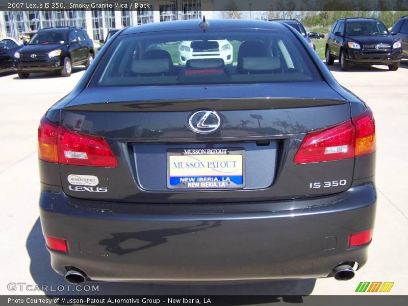 Smoky Granite Mica / Black 2007 Lexus IS 350