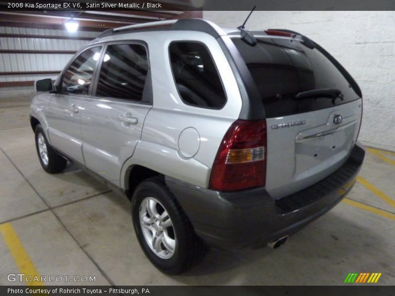 Satin Silver Metallic / Black 2008 Kia Sportage EX V6