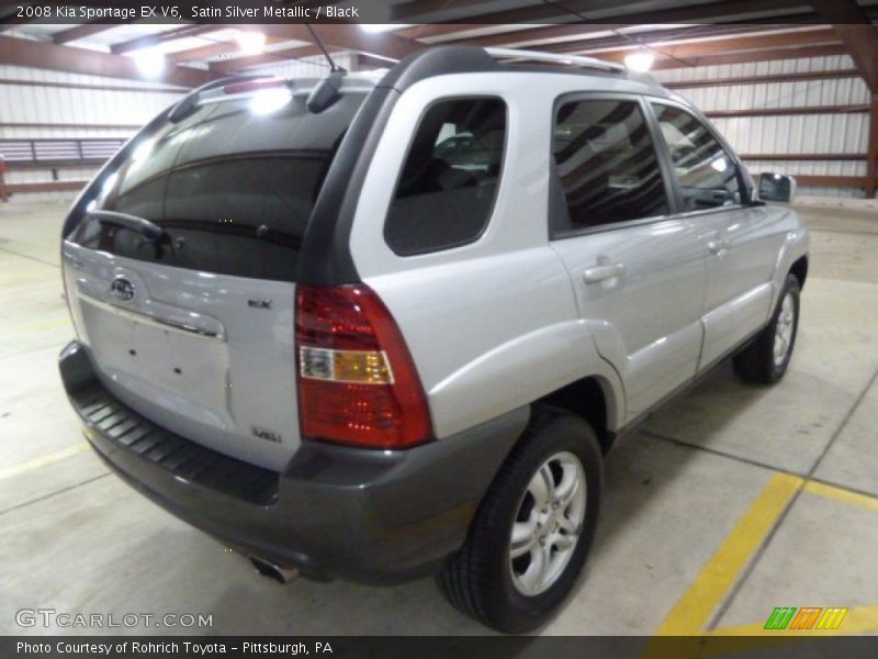 Satin Silver Metallic / Black 2008 Kia Sportage EX V6