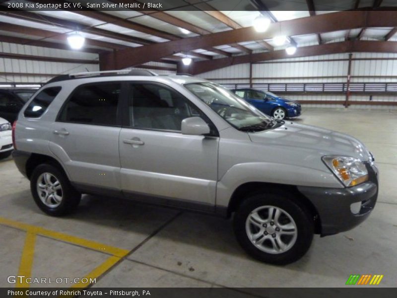 Satin Silver Metallic / Black 2008 Kia Sportage EX V6