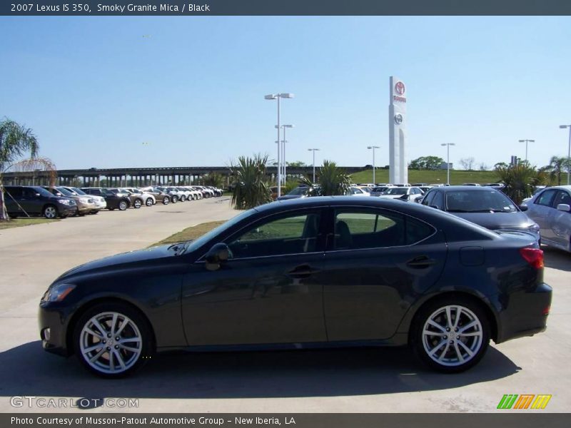 Smoky Granite Mica / Black 2007 Lexus IS 350
