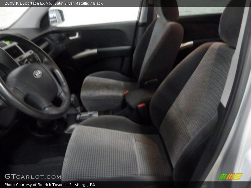 Satin Silver Metallic / Black 2008 Kia Sportage EX V6