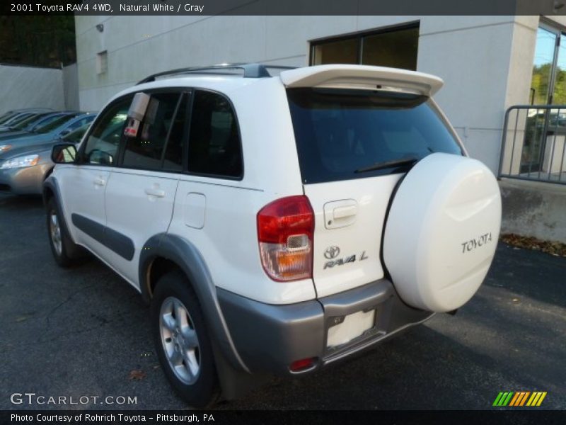 Natural White / Gray 2001 Toyota RAV4 4WD