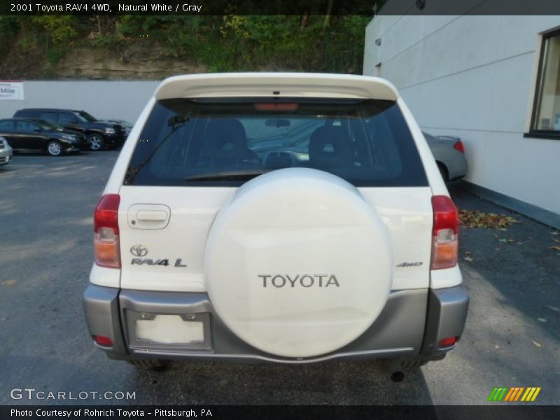 Natural White / Gray 2001 Toyota RAV4 4WD