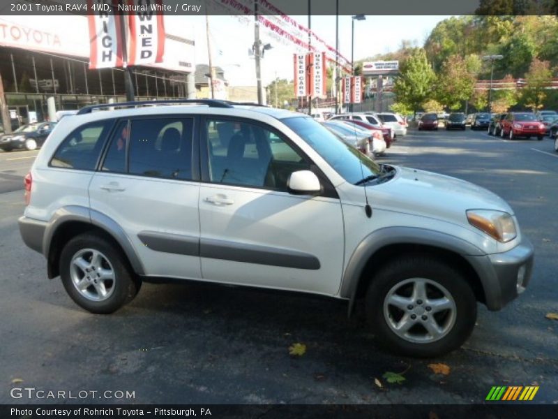 Natural White / Gray 2001 Toyota RAV4 4WD